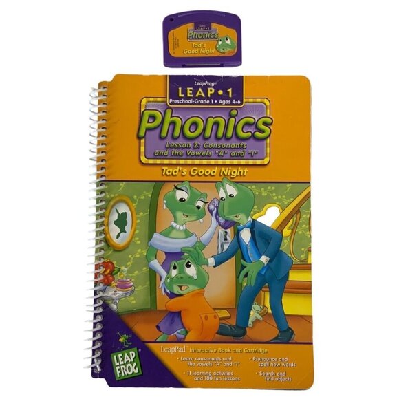 LeapFrog LeapPadPhonics Mixed Lot 5 Books & 5 Cartridges Lessons 1 4 5 9 & 10 - Picture 3 of 6
